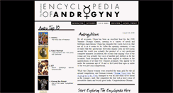 Desktop Screenshot of androgynylist.com