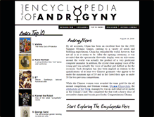 Tablet Screenshot of androgynylist.com
